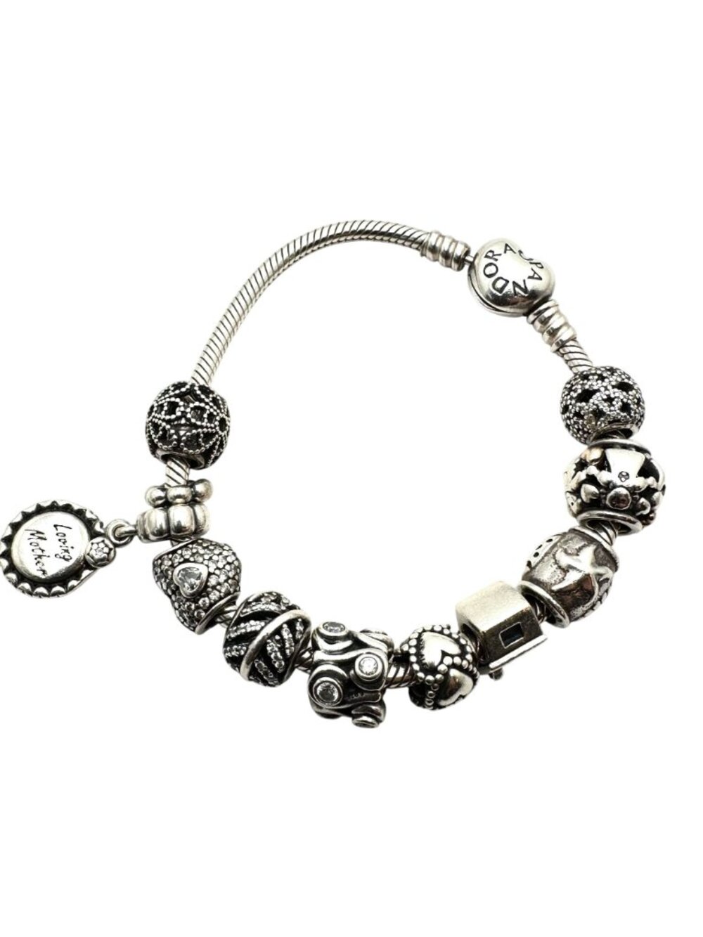 Pandora Sterling Silver Charm Bracelet 6.5" Loaded with Charms 42 Grams - Picture 3 of 4